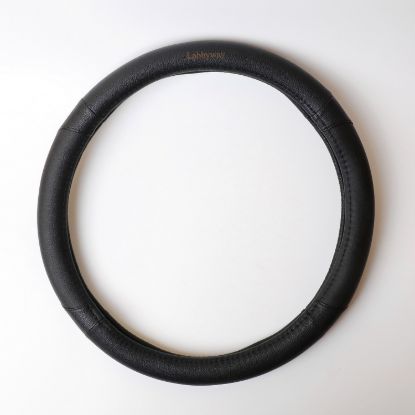 图片 Labbyway Steering Wheel Cover Microfiber Leather Auto Car Universal 15-inch,Anti-Slip,Odorless,Four Seasons Universal (Black)